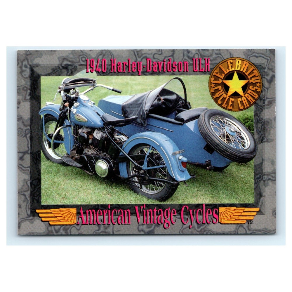American Vintage Cycles Card 1940 Harley-Davidson ULH Sidecar Series II #176